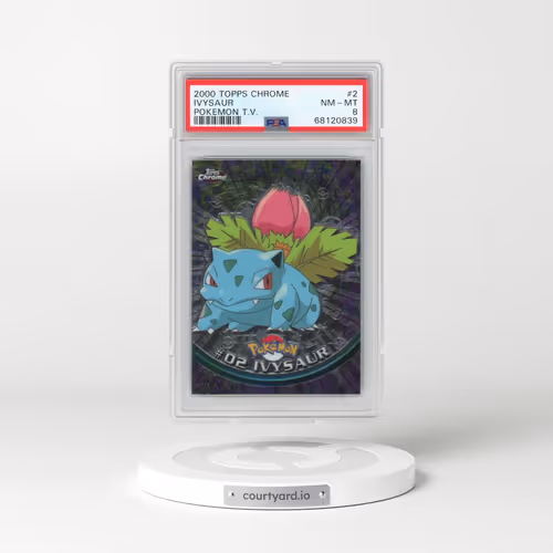 2000 Topps Chrome Pokémon T.V. #2 Ivysaur (PSA 8 NM-MT)