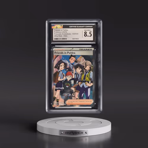 2025 Pokémon Pre EN-Prismatic Evolutions #137 Friends in Paldea - Ultra Rare (CGC 8.5 NM-MT+)