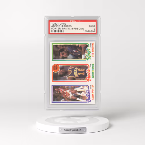 1980 Topps #86 Assist Leaders - Porter, Davis, Birdsong (PSA 9 MINT)