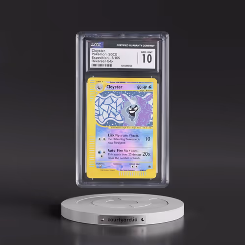 2002 Expedition #8/165 Cloyster - Reverse Holo (Gold E-Reader Logo) (CGC 10 GEM MINT)