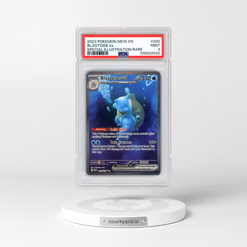 2023 Pokémon Mew EN-151 #200 Blastoise EX - Holo Special Illustration Rare (PSA 9 MINT)