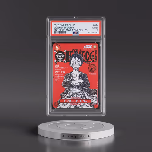 2025 One Piece Japanese Promos #014 Monkey D. Luffy - One Piece Magazine Vol.20 (PSA 9 MINT)