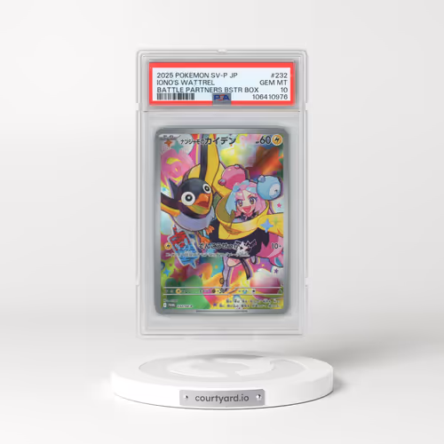 2025 Pokémon SV-P Promo #232 Iono's Wattrel - Battle Partners Booster Box (PSA 10 GEM MINT)