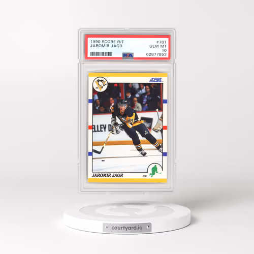 1990 Score Rookie/Traded #70T Jaromir Jagr (PSA 10 GEM MINT)