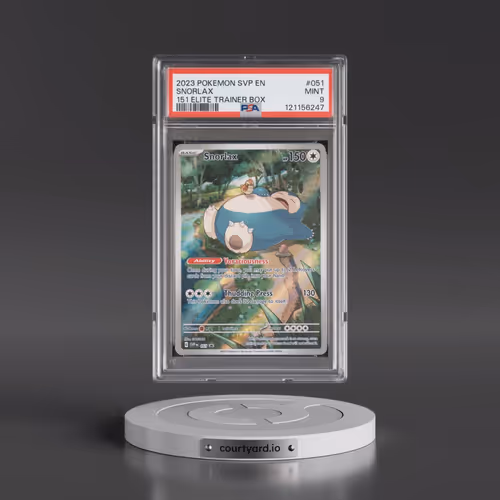 2023 Pokémon Svp EN-SV Black Star Promo #051 Snorlax - 151 Elite Trainer Box (PSA 9 MINT)