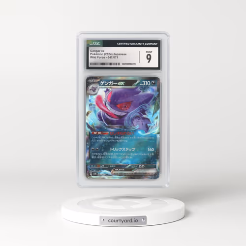 2024 Pokémon Sv5k-Wild Force #047 Gengar EX - Holo (CGC 9 MINT)