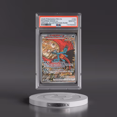 2025 Pokémon Pre EN-Prismatic Evolutions #162 Roaring Moon EX - Holo Special Illustration Rare (PSA