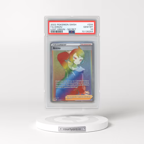 2022 Pokémon Sword & Shield Lost Origin #204 Arezu - Full Art Secret (PSA 10 GEM MINT)