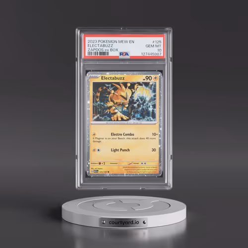 2023 Pokémon Mew EN-151 #125 Electabuzz - Zapdos EX Box (PSA 10 GEM MINT)