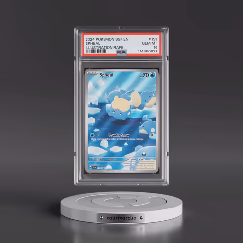2024 Pokémon Ssp EN-Surging Sparks #199 Spheal - Illustration Rare (PSA 10 GEM MINT)