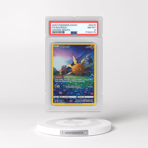 2023 Pokémon Sword and Shield Crown Zenith #GG15 Solrock - Full Art (PSA 8 NM-MT)