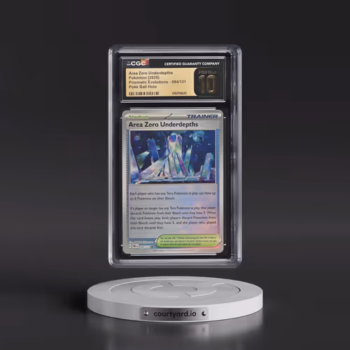 2024 Prismatic Evolutions - PRE EN #094/131 Area Zero Underdepths - Poké Ball Holo (CGC 10 PRISTINE)