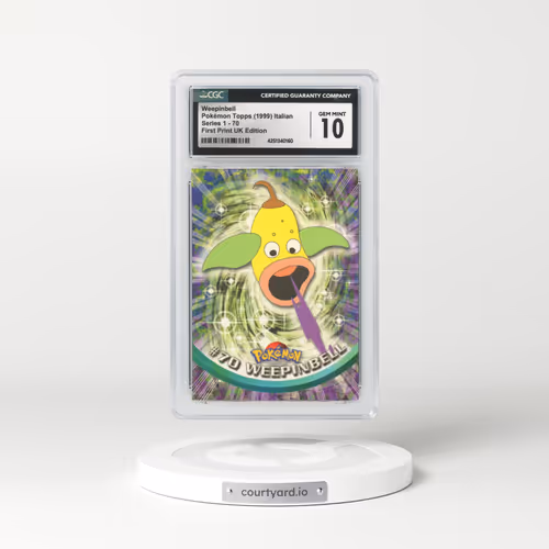 1999 Italian Topps Series 1 #70 Weepinbell - Full Art Holo 1st Print UK Ed (Blue Topps Logo) (CGC 10 GEM MINT)