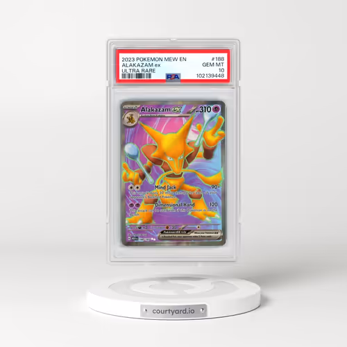 2023 Pokémon Mew EN-151 #188 Alakazam EX - Holo Ultra Rare (PSA 10 GEM MINT)