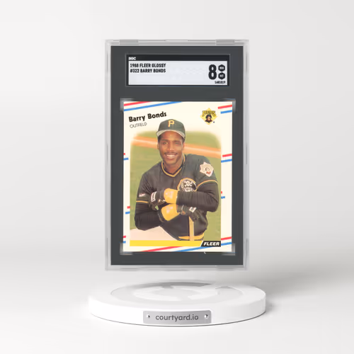 1988 Fleer Glossy #322 Barry Bonds (SGC 8 NM-MT)