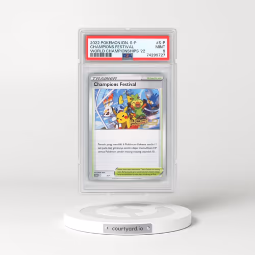2022 Pokémon S Promo #S-P Champions Festival - World Championships 2022 (PSA 9 MINT)