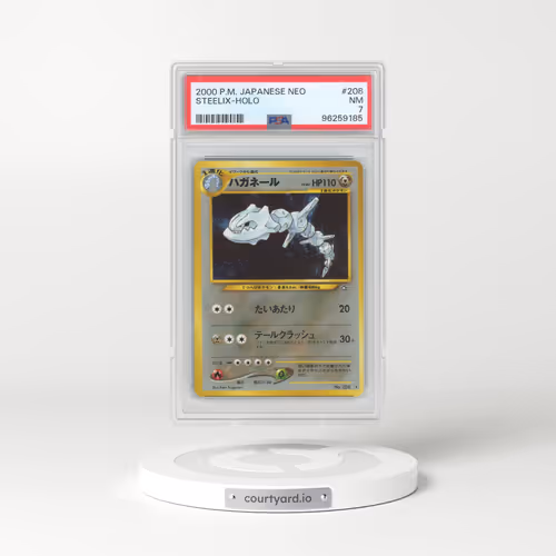 2000 Pokémon Neo #208 Steelix - Holo (PSA 7 NM)