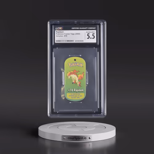 2000 Pokémon Trainer Tags (2000 Dairylea) - English #78 Rapidash (CGC 5.5 EX+)