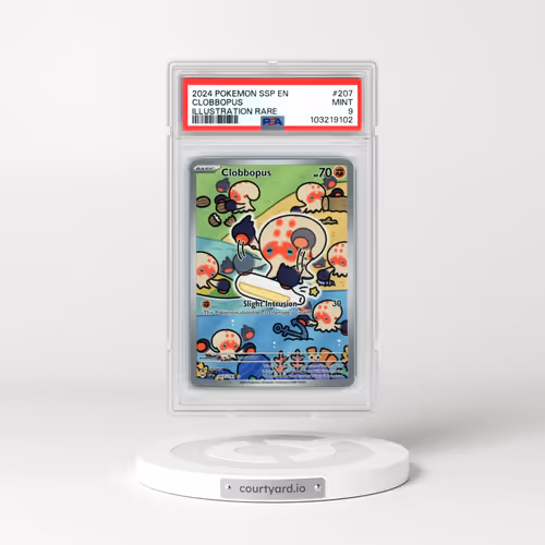 2024 Pokémon Ssp EN-Surging Sparks #207 Clobbopus - Illustration Rare (PSA 9 MINT)