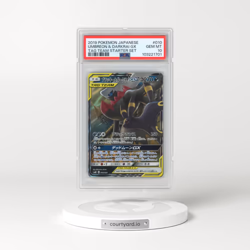 2019 Pokémon Tag Team Starter Set #010 Umbreon & Darkrai GX - Holo (PSA 10 GEM MINT)
