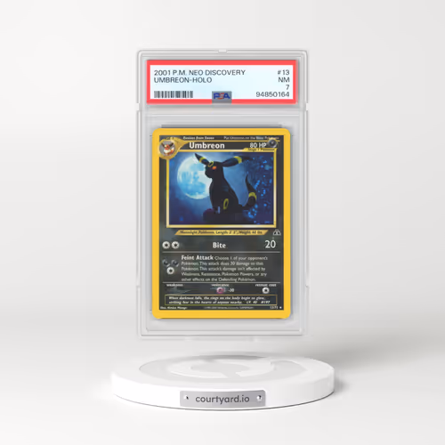 2001 Pokémon Neo Discovery #13 Umbreon - Holo (PSA 7 NM)