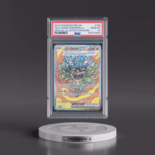 2025 Pokémon Pre EN-Prismatic Evolutions #145 Teal Mask Ogerpon EX - Holo Special Illustration Rare