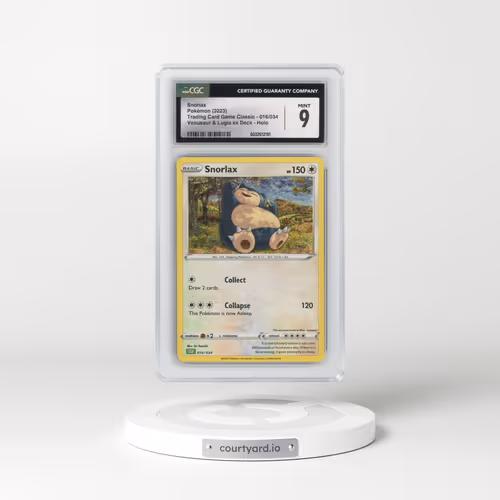2023 Trading Card Game Classic - CLV, CLC, CLB #016/034 Snorlax - Venusaur & Lugia ex Deck - CLV Holo (CGC 9 MINT)
