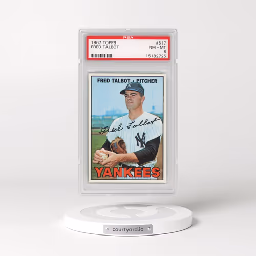 1967 Topps #517 Fred Talbot (PSA 8 NM-MT)