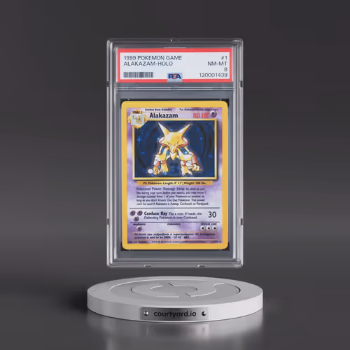 1999 Pokémon Game #1 Alakazam - Holo (PSA 8 NM-MT)