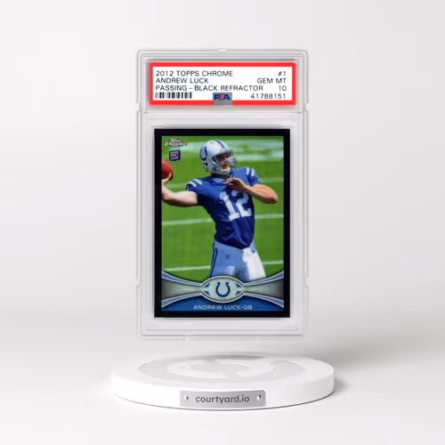2012 Topps Chrome #1 Andrew Luck - Passing-Black Refractor (PSA 10 GEM MINT)