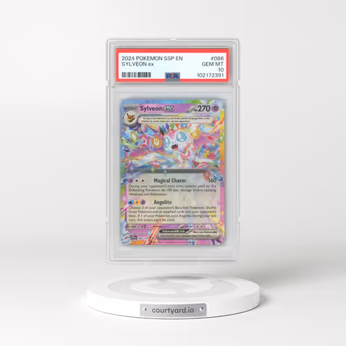 2024 Pokémon Ssp EN-Surging Sparks #086 Sylveon EX - Holo (PSA 10 GEM MINT)