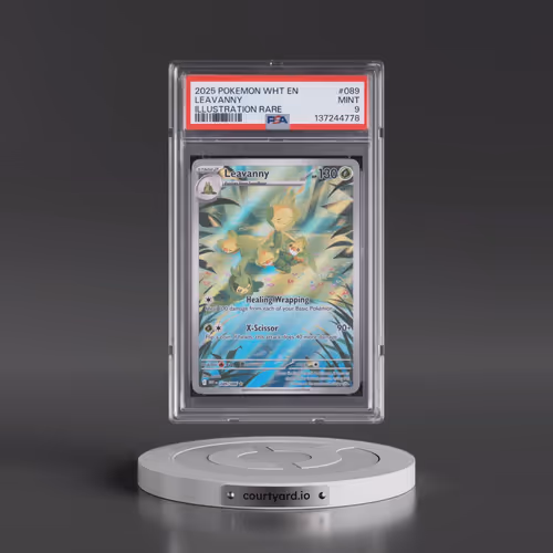 2025 Pokémon Wht EN-White Flare #089 Leavanny - Illustration Rare (PSA 9 MINT)