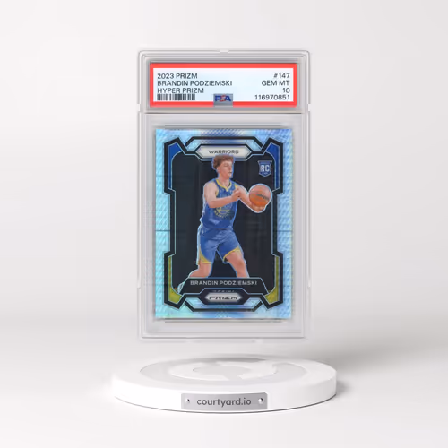 2023 Panini Prizm #147 Brandin Podziemski - Hyper Prizm (PSA 10 GEM MINT)