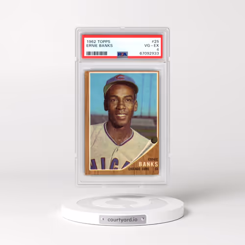 1962 Topps #25 Ernie Banks (PSA 4 VG-EX)