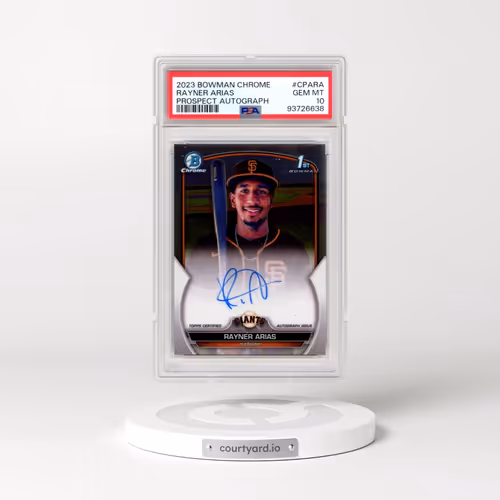 2023 Bowman Chrome Prospect Autographs #CPARA Rayner Arias (PSA 10 GEM MINT)