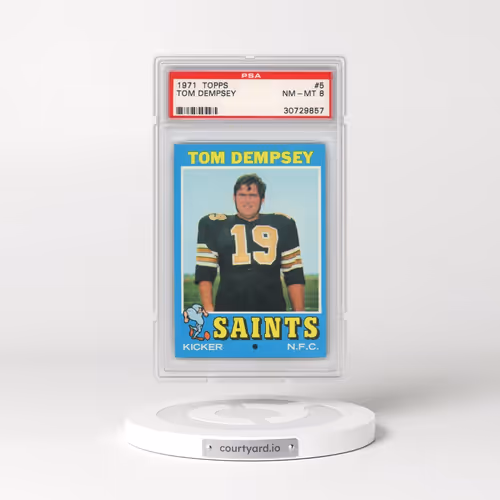 1971 Topps #5 Tom Dempsey (PSA 8 NM-MT)