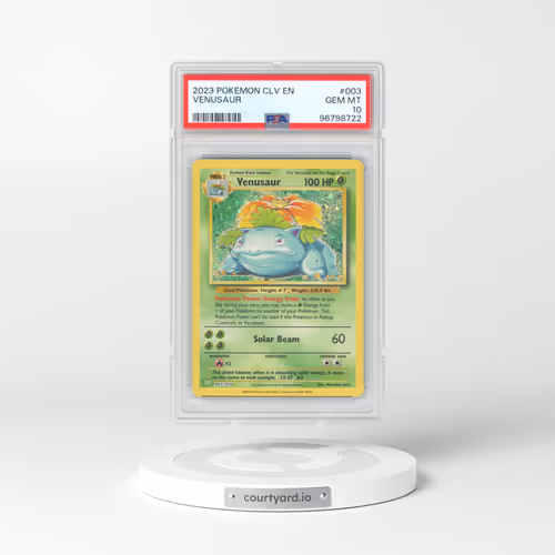 2023 Pokémon CLV-Trading Card Game Classic Venusaur & Lugia EX Deck #003 Venusaur (PSA 10 GEM MINT)