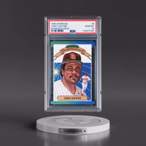 1989 Donruss #6 Tony Gwynn - Diamond Kings (PSA 10 GEM MINT)