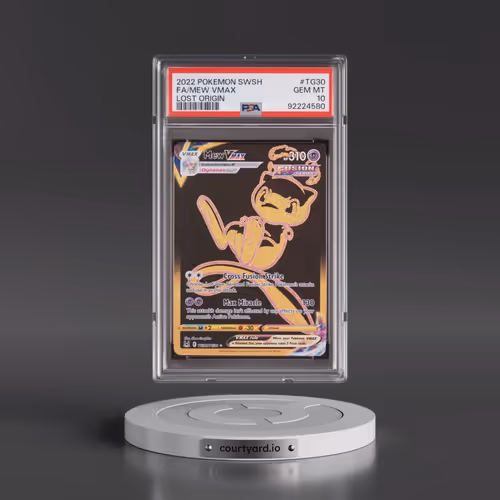 2022 Pokémon Sword & Shield Lost Origin #TG30 Mew Vmax - Full Art (PSA 10 GEM MINT)
