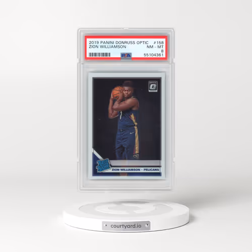 2019 Panini Donruss Optic #158 Zion Williamson (PSA 8 NM-MT)