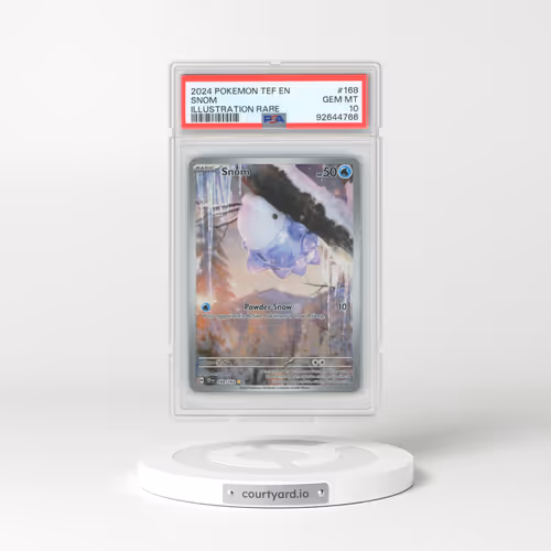 2024 Pokémon Tef EN-Temporal Forces #168 Snom - Illustration Rare (PSA 10 GEM MINT)