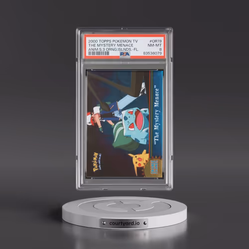 2000 Topps Pokémon TV Animation Series 3 Orange Islands #OR19 The Mystery Menace - Foil (PSA 8 NM-MT