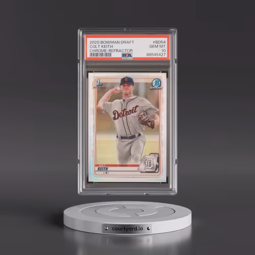 2020 Bowman Draft #BD54 Colt Keith - Chrome-Refractor (PSA 10 GEM MINT)