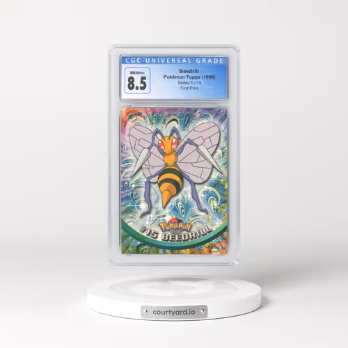 1999 Series 1 (Oval Nintendo Seal) #15 Beedrill - First Print (Blue Topps Logo) (CGC 8.5 NM-MT+)