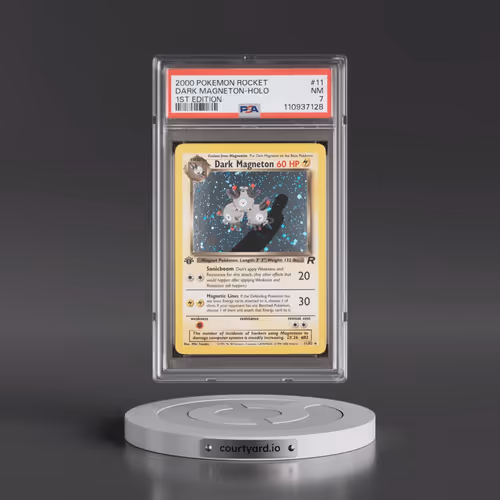 2000 Pokémon Rocket #11 Dark Magneton - 1st Edition Holo (PSA 7 NM)