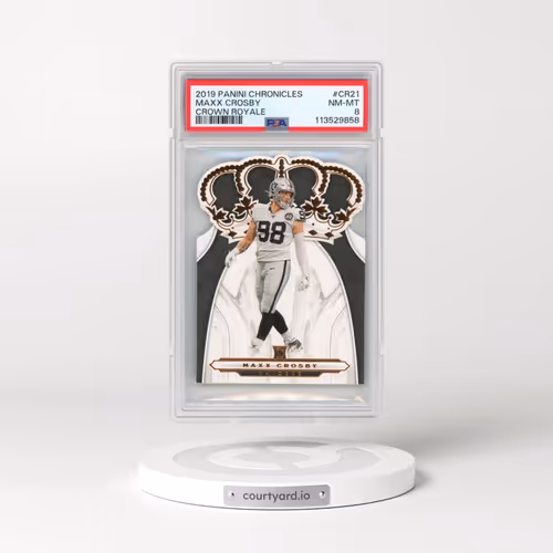 2019 Panini Chronicles Crown Royale #CR21 Maxx Crosby (PSA 8 NM-MT)