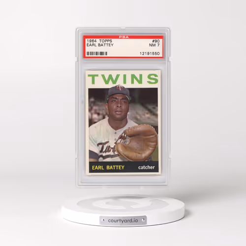 1964 Topps #90 Earl Battey (PSA 7 NM)
