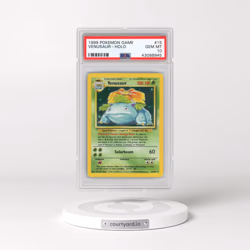 1999 Pokémon Game #15 Venusaur - Holo (PSA 10 GEM MINT)