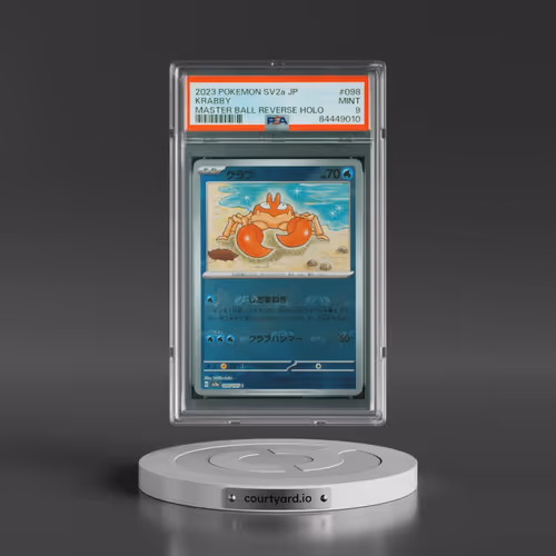 2023 Pokémon Sv2a-Pokemon 151 #098 Krabby - Reverse Holo Master Ball (PSA 9 MINT)