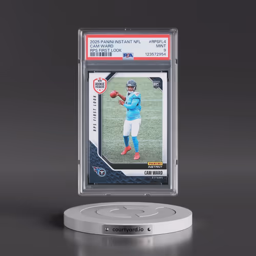 2025 Panini Instant NFL Rps First Look #RPSFL4 Cam Ward (PSA 9 MINT)